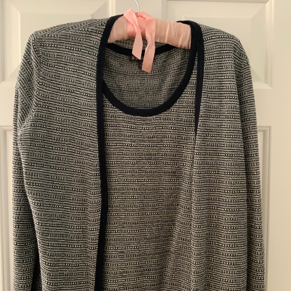 Cardigan and shell set